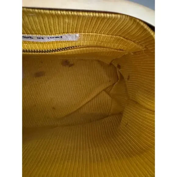 Vtg Straw Purse Oval Box Handbag Fabric Lined 1950s/ 1960s Italy - Read Details - Picture 8 of 15